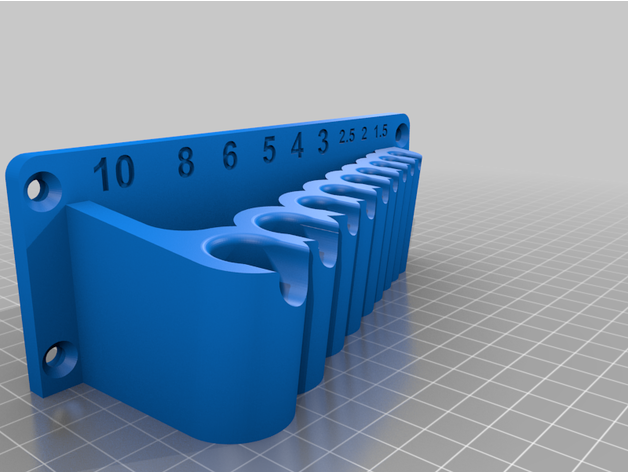 wera hexadécimal métrique clé titulaire soutien aliburgo617 3D print model - Mito3D