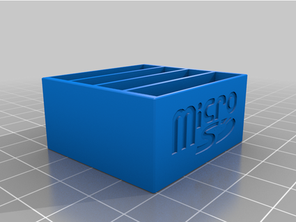 microsd case organizer serenityranch 3d print model - Mito3D