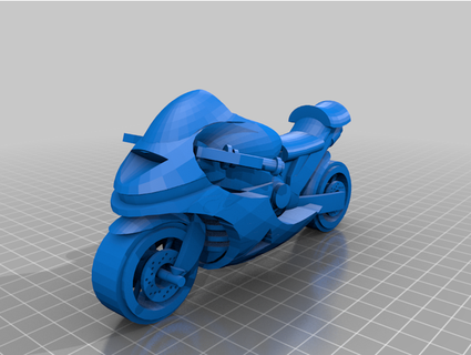 Motorrad Schnurrbart inc 3d print model - Mito3D
