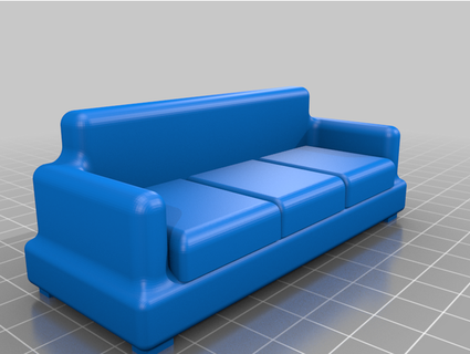sofa casa poupées mimmo1977 3d print model - Mito3D
