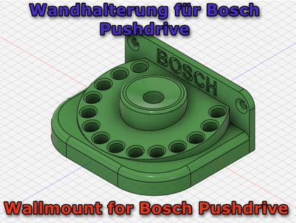 Wall Mount bosch pushdrive funkyman 3d print model - Mito3D