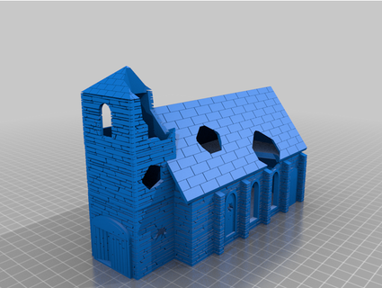 fow church damaged v2 arctic fox 3d print model - Mito3D