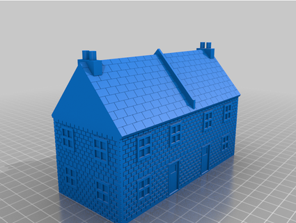 fow townhouse v1 brick arctic fox 3d print model - Mito3D