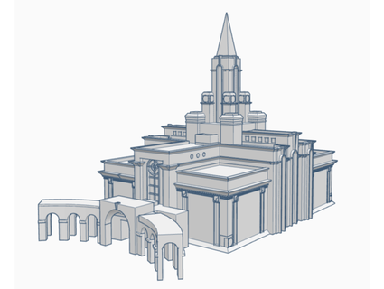 bountiful utah temple jenscolt 3d print model - Mito3D