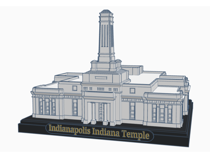 Indianapolis Indiana Tempel Jenscolt 3d print model - Mito3D
