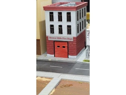 n-scale fire station brewer hills department rcn sailor 3d print model - Mito3D