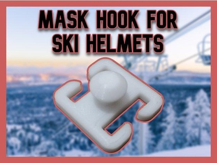 máscara gancho esquí snowboard cascos 3d print model - Mito3D