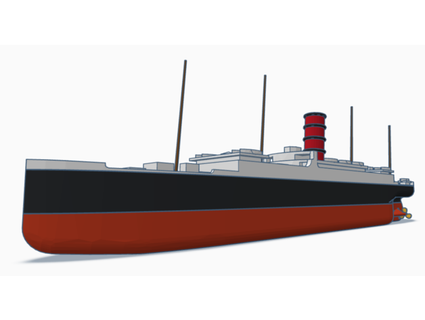 sencillo rms Carpatia gamma delta 3d print model - Mito3D