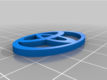 toyota logo estiramiento resbaladizo 3d print model - Mito3D