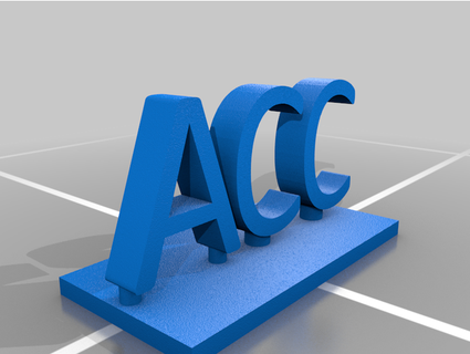 acc logo gelé 3d print model - Mito3D