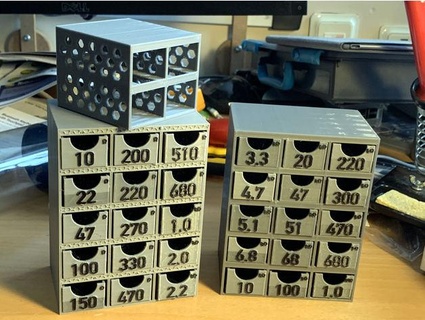 rack small parts storage drawer lapplandscohan 3d print model - Mito3D