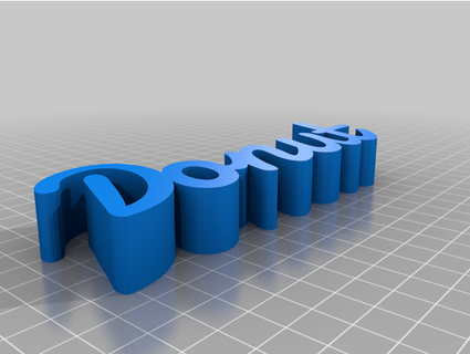 donut media logo lcsmakerspace 3d print model - Mito3D