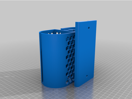 garbage bag dispenser honeycomb anazwifka 3d print model - Mito3D