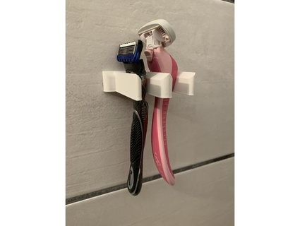 rasiererhalter - shaver hanger elfenb 3d print model - Mito3D