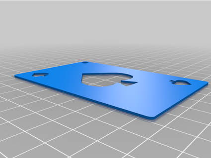 plate forme cartes porte clés jackasses 3d print model - Mito3D