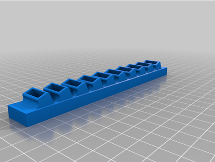 usb rack slanted sparky 3d print model - Mito3D