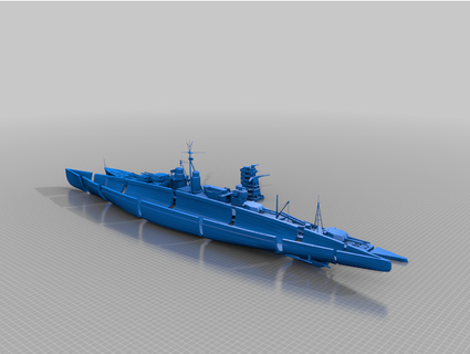 ijn kong - rc scaled mdsw 3d print model - Mito3D