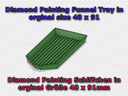 diamante pittura vassoio funkyman 3d print model - Mito3D