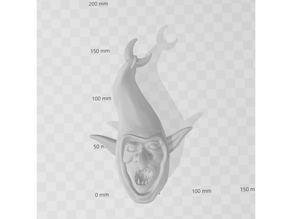 goblin cabeça espuma goblin 3d print model - Mito3D