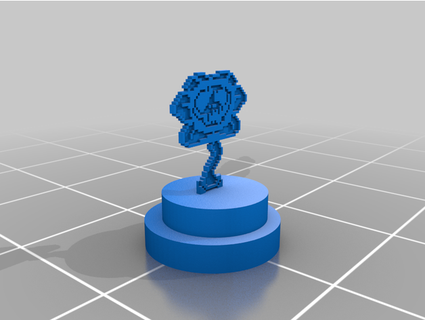 undertale flower statue arushimitra24 3d print model - Mito3D