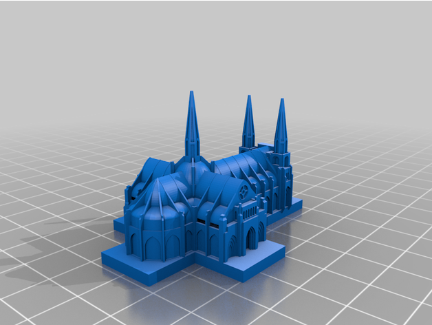 gotisch Dom Stück Spiel benblur4 3D print model - Mito3D