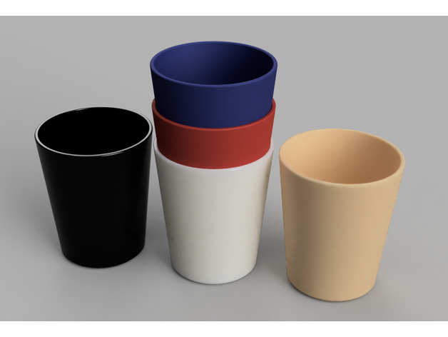 plastic picnic cup fdesigns 3D print model - Mito3D