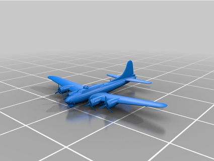 b-17g flying fortress deltagamma 3d print model - Mito3D