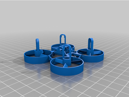 tiny whoop frame motor straps brandondrums 3d print model - Mito3D