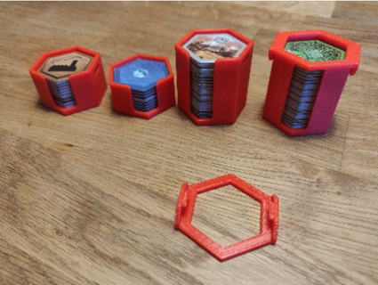 terraforming mars hexagons container k blind 3d print model - Mito3D