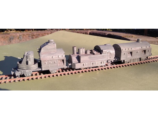 ww1 armoured train houghmagandie 3D print model - Mito3D