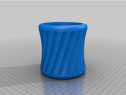 spiral planter dstuessy 3d print model - Mito3D