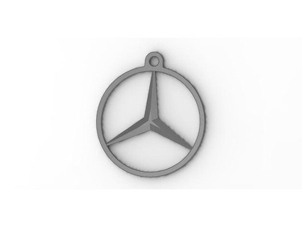 Mercedes logo miodrag lj 3d print model - Mito3D