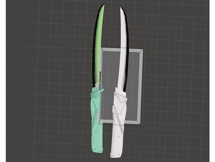 Genji faca micahlc 3d print model - Mito3D