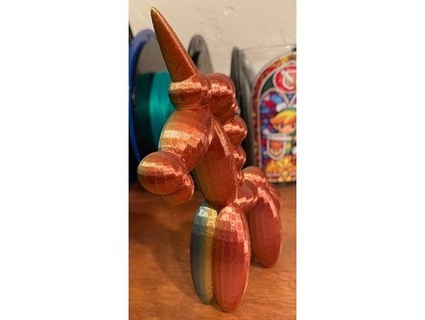 balloon animal unicorn dyingwolfwood123 3d print model - Mito3D