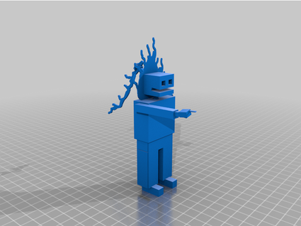 construir estilizado fantasma cavaleiro figura heróinerd 3d print model - Mito3D