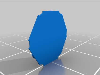 hexagon shelf back dizantu 3d print model - Mito3D
