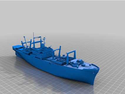 lka 116 uss st Louis anfíbio carga navio rc escala mdsw 3d print model - Mito3D