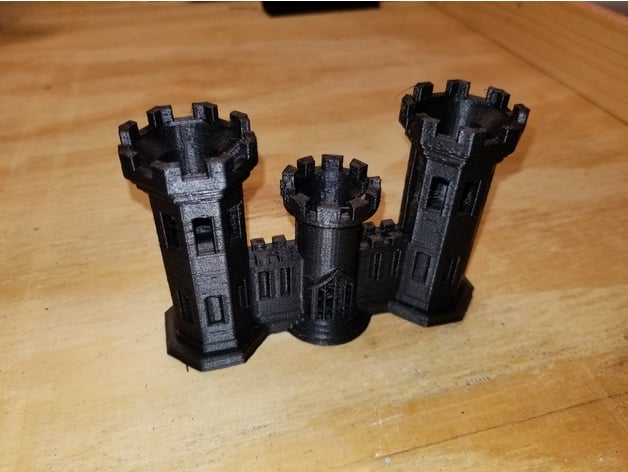 engineer castle business card holder metaledge2x 3D print model - Mito3D