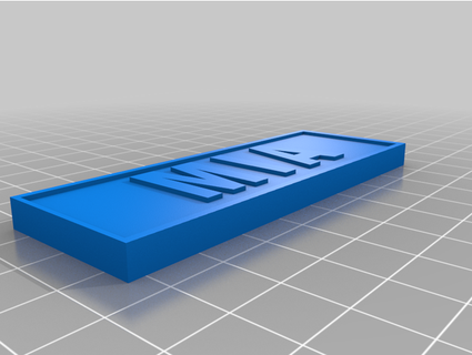 mia name tag andystechgarage 3d print model - Mito3D