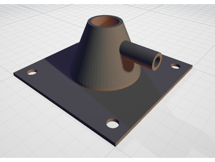 totem laser air aider buse extrudeuse potage queue bœuf 3d print model - Mito3D