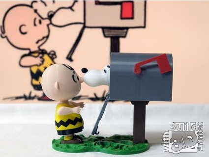 peanuts charlie brown snoopy erwoong 3d print model - Mito3D