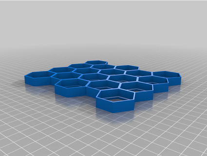 cidadela trilha dor hexagonal louco 3d print model - Mito3D