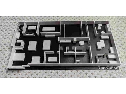 office floor plan thicker base logo evansorodds 3d print model - Mito3D
