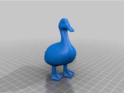 duck mustache man inc  3d print model - Mito3D