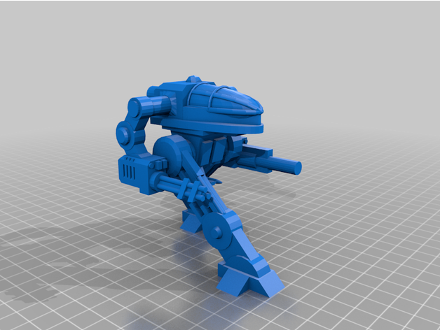 mech camminatore uomo argento mt 3D print model - Mito3D