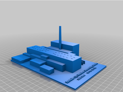 lasalle contea nucleare generando stazione pianta avery10man 3d print model - Mito3D