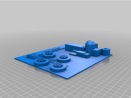 río curva nuclear planta maceta avery10man 3d print model - Mito3D