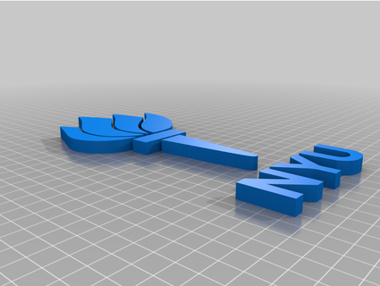 Neu York Universität Logo 3dslabster 3d print model - Mito3D
