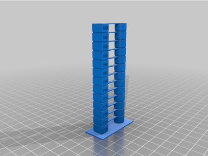 temperature tower 240-180c 5 deg inc sliceform 3d print model - Mito3D