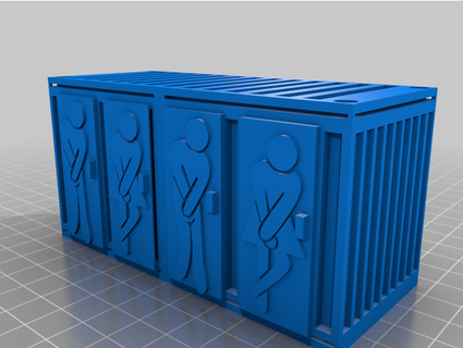 porta-trailer container grognarl 3d print model - Mito3D